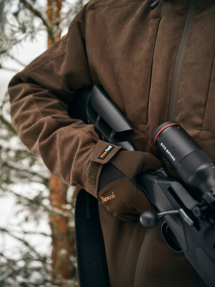 RĘKAWICZKI PINEWOOD HUNTERS NEOPREN 1152 - Zieleń Mchu/Czarny - Detale