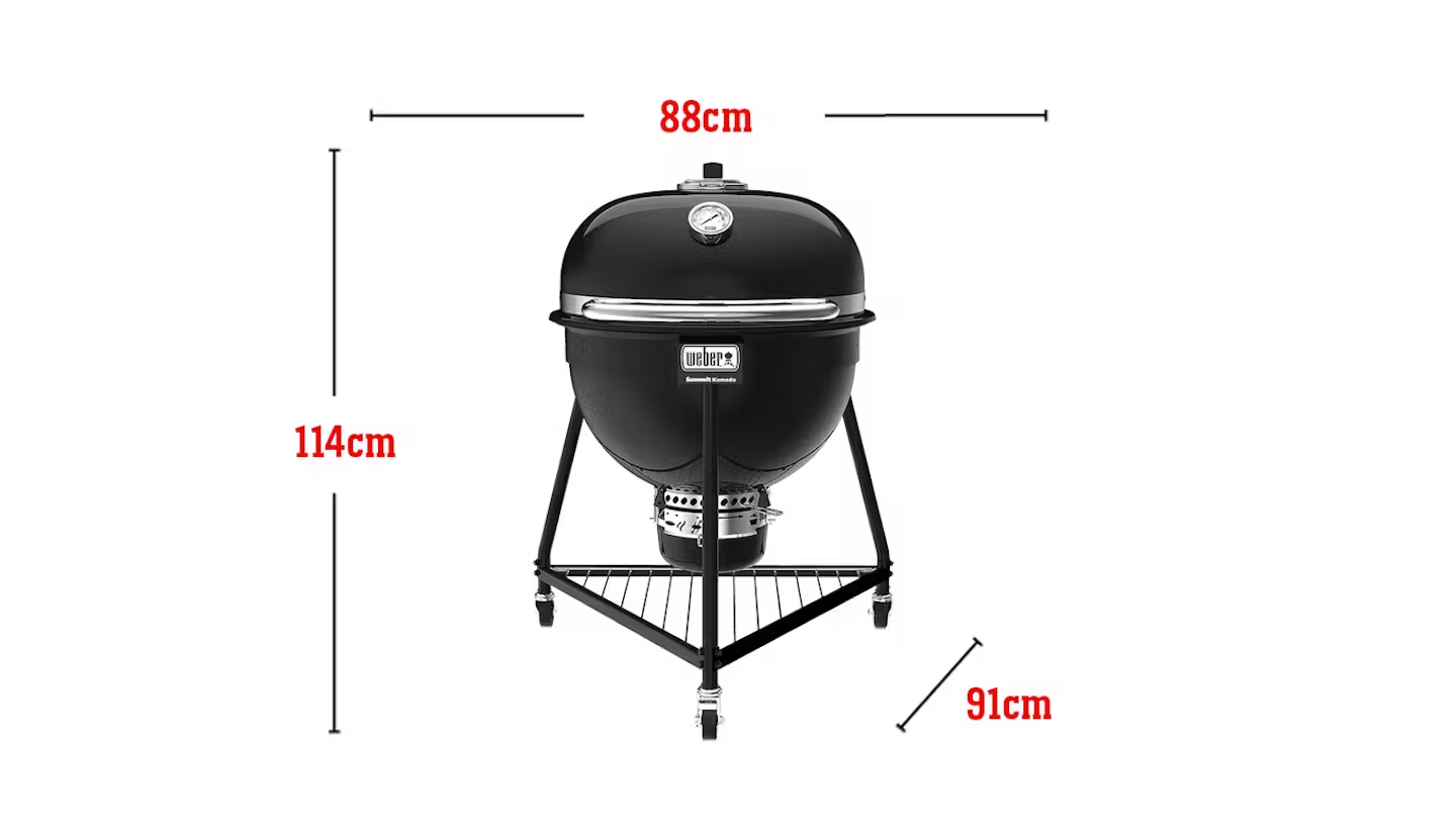 Grill węglowy WEBER Summit Kamado E6 - wymiary