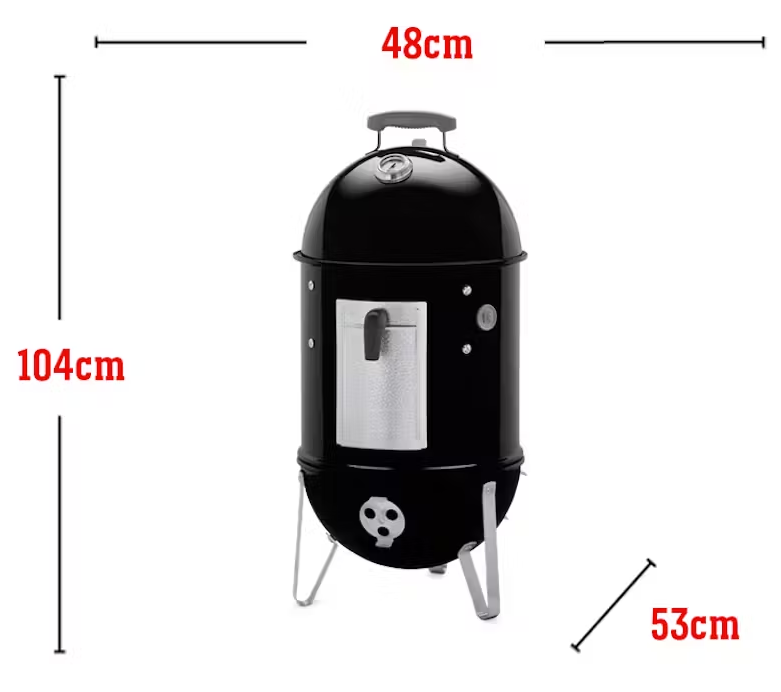 Wędzarnia WEBER Smokey Mountain Cooker 47 cm - wymiary