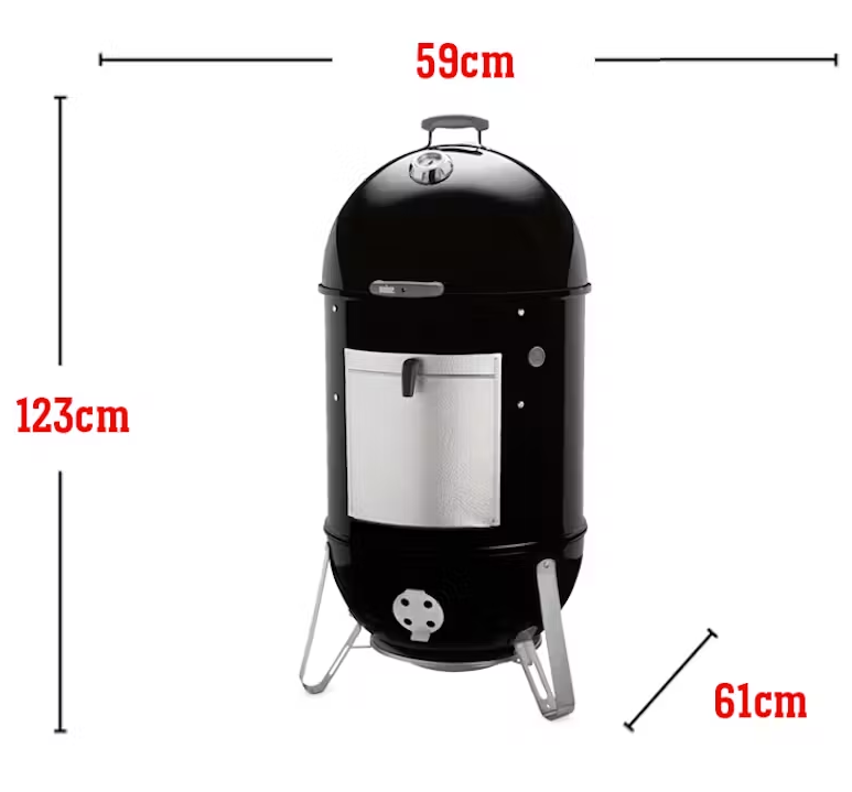 Wędzarnia WEBER Smokey Mountain Cooker 57 cm - wymiary