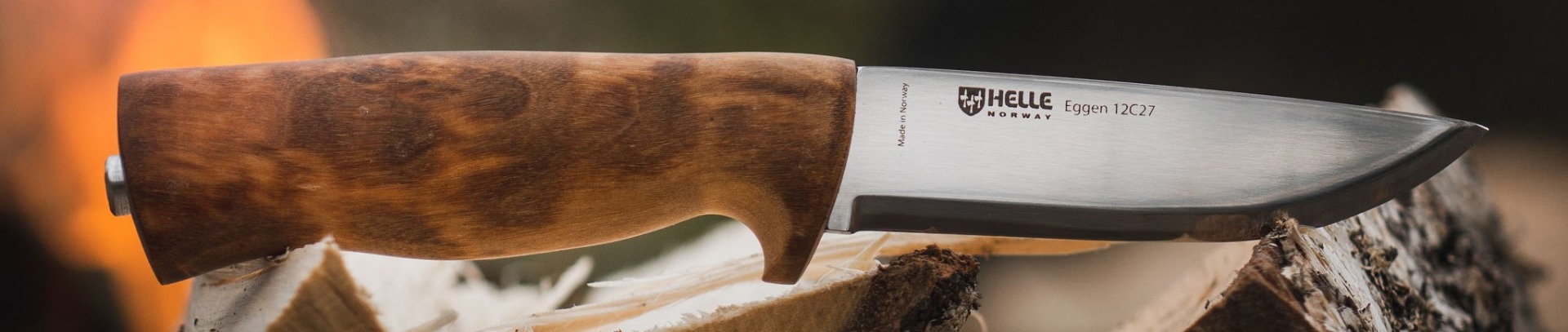 Nóż HELLE Eggen - Sandvik 12C27 - nowoczesny nóż z drewnianą rękojeścią