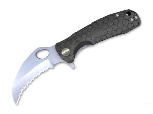 Nóż HONEY BADGER CLAW Medium Black Serrated, 4045011216275, Noże myśliwskie Noże składane Honey Badger