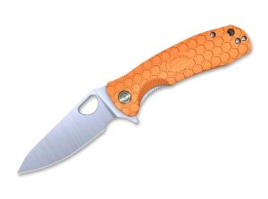 Nóż HONEY BADGER LEAF Large Orange, 4045011230653, Noże myśliwskie Noże składane Honey Badger