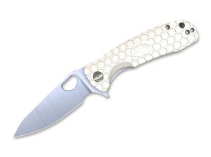 Nóż HONEY BADGER LEAF Medium White, 4045011230660, Noże myśliwskie Noże składane Honey Badger