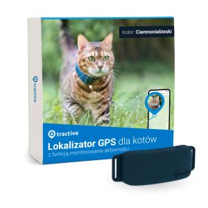 Lokalizator GPS dla kotów TRACTIVE GPS CAT 4 - Ciemnoniebieski