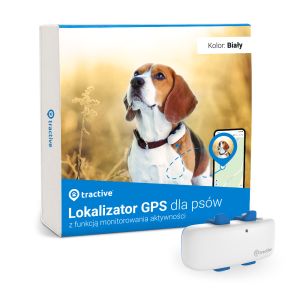 Lokalizator GPS dla psów TRACTIVE GPS DOG 4 - Śnieżnobiały