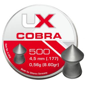 Śrut Diabolo UMAREX COBRA POINTED RIBBED 4,5 mm 500 szt.