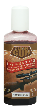 Olej do barwienia i konserwacji kolby drewnianej CLEAN GUN - Czerwono - Brązowy 100 ml, OLEJ03, Czyszczenie i konserwacja broni Środki chemiczne Clean Gun