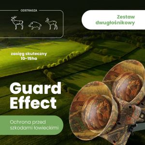 Guard Effect AGROPIXEL odstraszacz zwierząt - zestaw dwu głośnikowy, Guard Effect AGROPIXEL odstraszacz zwierząt - zestaw dwu, Środki odstraszające AgroPixel