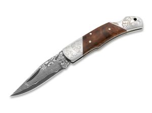 Nóż BOKER MAGNUM DAMASCUS DUKE, 4045011056291, Noże myśliwskie Boker Magnum Noże składane Noże damasceńskie